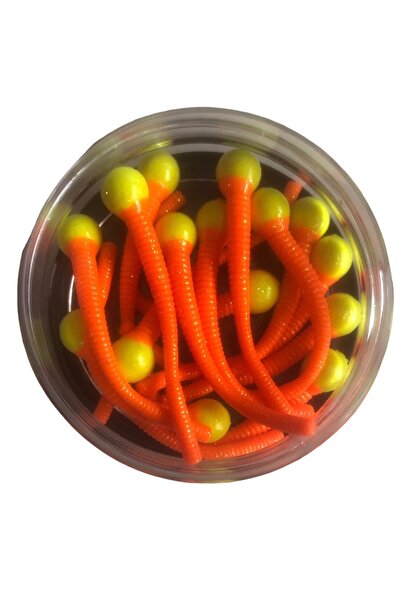 Renat Trout Yüzen Peynir Aromalı Kuyruklu Çift Renkli Silikon Alabalık Yemi