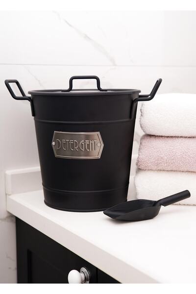 The Mia Detergent Storage Container Black