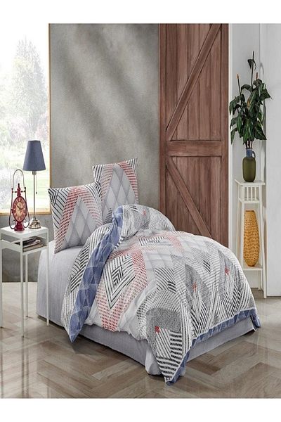 Zorluteks Crown Crystal Single Terry Cotton Duvet Cover Set Olya