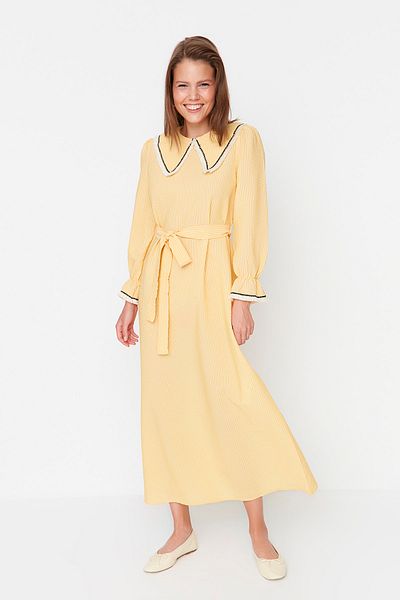 Trendyol Modest Kleid - Gelb - A-Linie