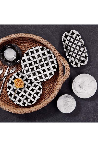 KORKMAZ A8744 Nature Collection 26 Piece Breakfast Set - Printed