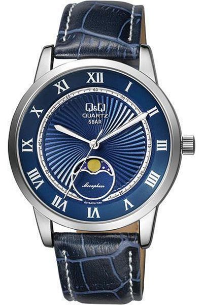 Q&Q Leather Men's Wristwatch Pqz10d