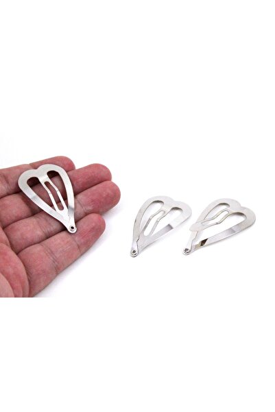 yfhobi 5 Adet - 5 Cm Nikel Kaplama Kalp Çıt Çıt Toka, 1.kalite, Yerli Üretim ...