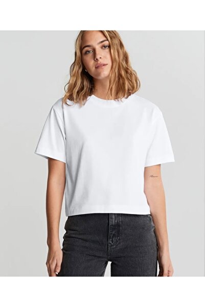 Mio Boutiques تي شيرت أبيض قصير الحجم
