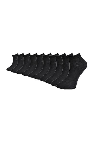TUĞBABABY 1. Ποιοτικές Unisex Μαύρες Κάλτσες Αστραγάλου 10 Τεμαχίων