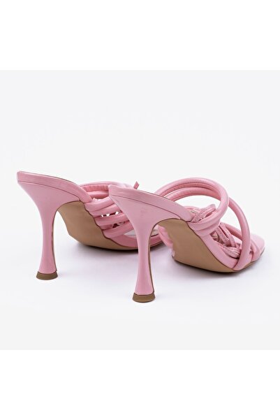 Nervia Berry| Women's Lace-Up Heeled Pink Sandals