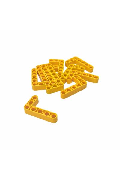 LEGO Original Technic Moc Custom Liftarm Bent Thick L-Shape 3 X 5 - Yellow 4 Pieces to Send