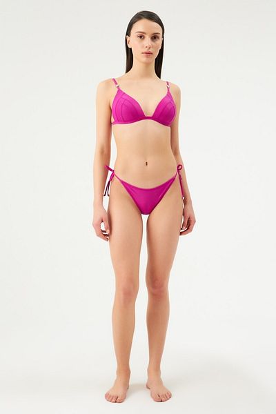 Eros Triangle Covered Bikini Set 1005esbk Fuchsia