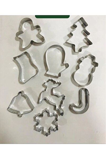 Dms Dekor 9lu Yılbaşı Metal Kurabiye Seti Jmc654