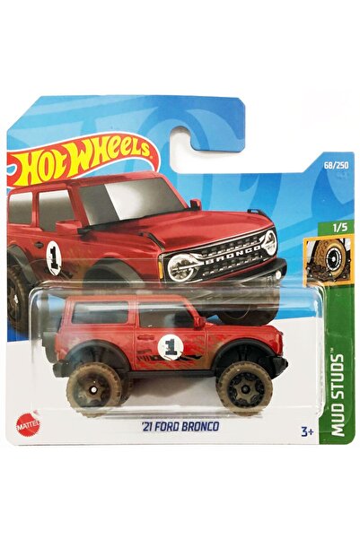 HOT WHEELS 21 فورد برونكو دييكاست باللون الأحمر