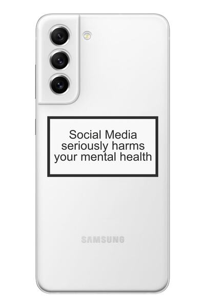 shoptocase Galaxy S22 Uyumlu Şeffaf Social Media Telefon Kılıfı