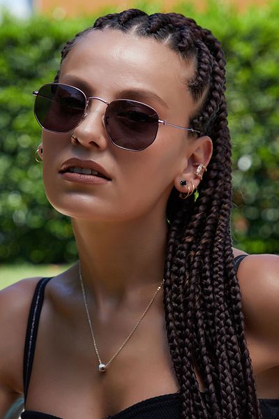 By Harmony Bh 3548 Pink Black Unisex Sunglasses