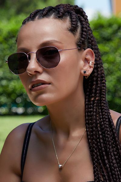 By Harmony Bh 3548 Pink Black Unisex Sunglasses