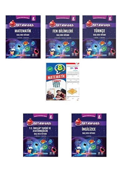 Nartest Yayınları 8 Sınıf Tüm Dersler Metaword Serisi Ve Matematik Yaprak Test