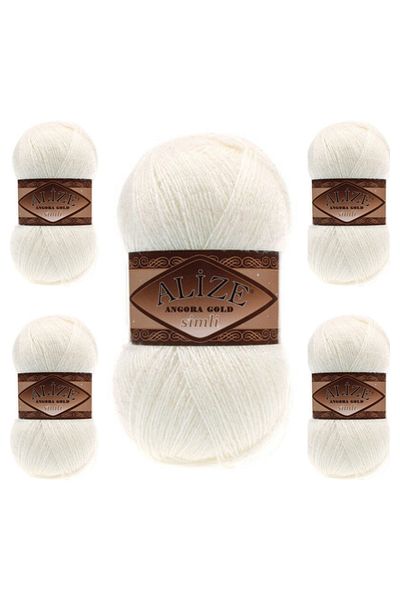 Alize Ayzen Home Angora Gold Glitter Πακέτο 5 τεμαχίων