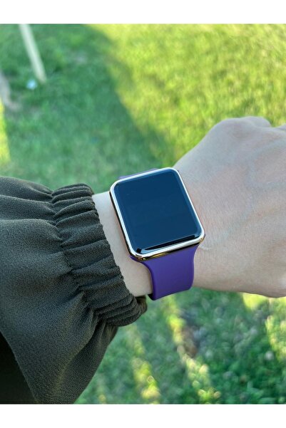 İSTLİV Mor Renk Silikon Kordon Dokunmatik Ekran Kadın Kol Saati