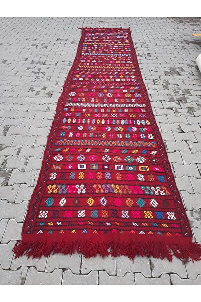 Nadide El Dokuması Yün Kilim Yolluk - 106x475 Cm- Klm92