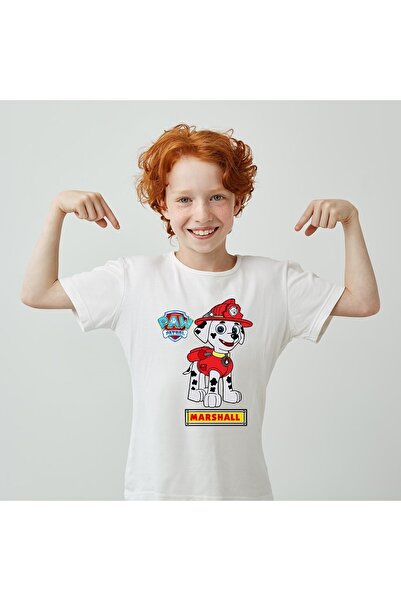 hilon تي شيرت باو باترول مارشال مطبوع للجنسين للأطفال H03