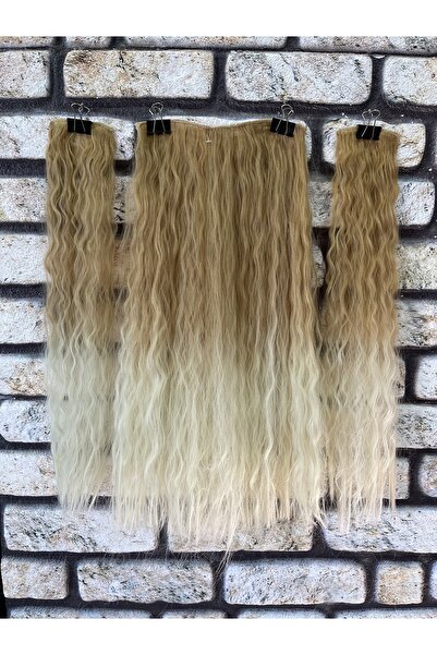 Fenomen Peruk Platinum Caramel Half Moon + 2 πλαϊνά πάτη - Τα άκρα κοσκινούν