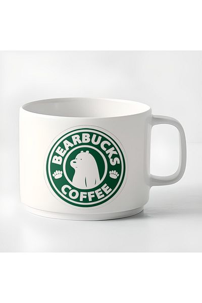 GünayStore Double Turkish Coffee Cup & Espresso Cup Friendly Bears Small Mug