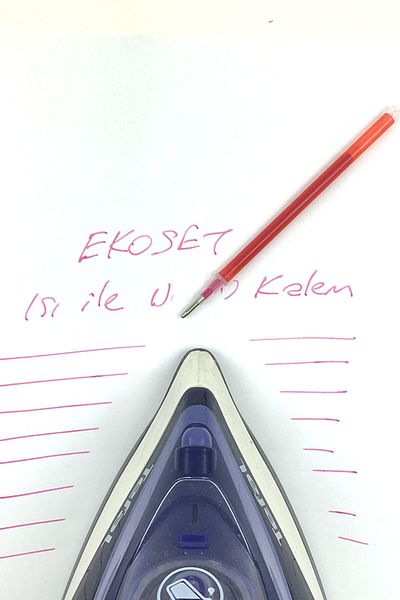 ekoset Red Inside Flying Pen With Heat And Iron 100 Pieces