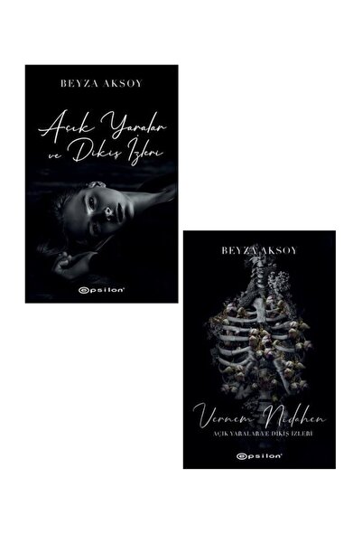 Epsilon Yayınevi Açık Yaralar Ve Dikiş Izleri Serisi 2 Kitap Set - Beyza Aksoy