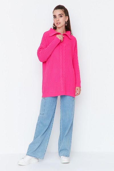 Trendyol Modest Sweater - Pink - Regular fit