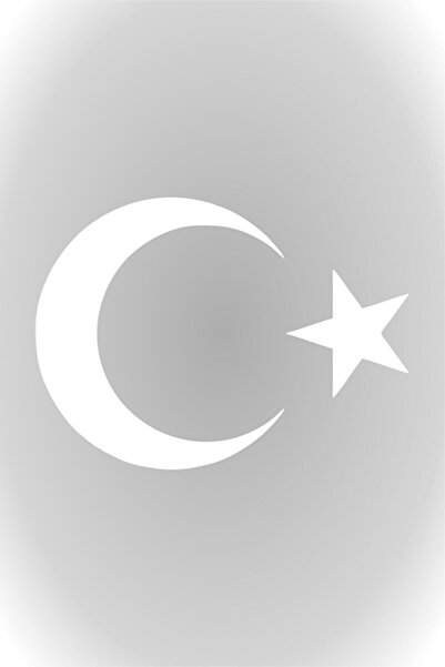 Genel Markalar Beyaz Renk Türk Bayrağı Sticker Ay Yıldız Araba Oto Sticker 30...