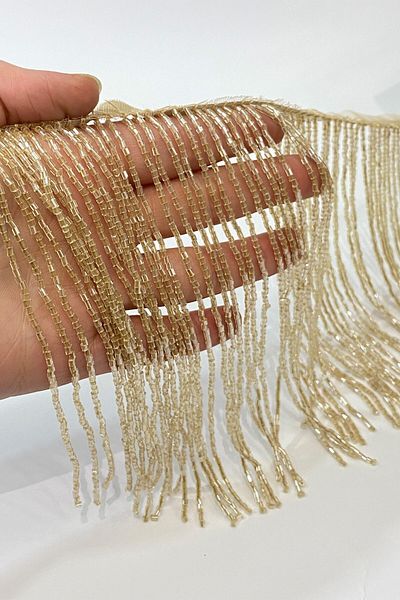 Hobigram شرابة مطرزة بلون العسل 15 سم – تصميم خاص، إكسسوار، إنتاج عالي الجودة، طراز مثير للنظر – D