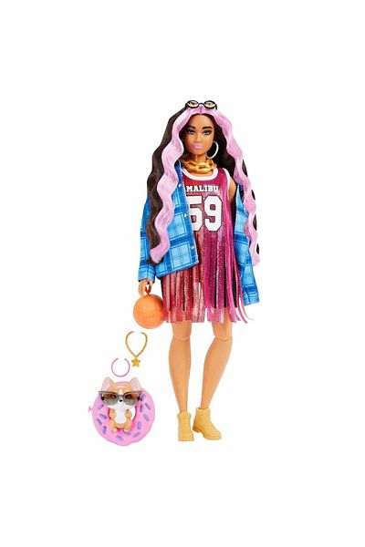 Mattel Games Hdj46 Barbie Doll with Extra Plaid Jacket