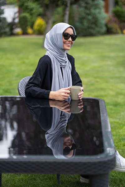 ELANS Combed Cotton Ready Shawl Stone Gray