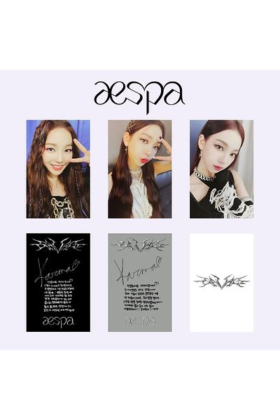 Kpop Dünyasi مجموعة بطاقات ألبوم إيسبا كارينا "سافاج".