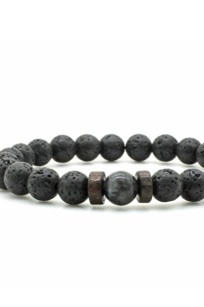 Padore Accessory للجنسين - سوار من الحجر الطبيعي الأنيق من حجر اللاف واليشم