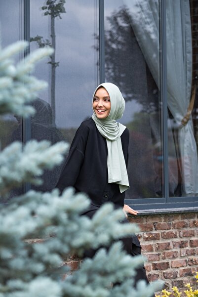 ELANS Combed Cotton Ready Practical Shawl Scarf Water Green