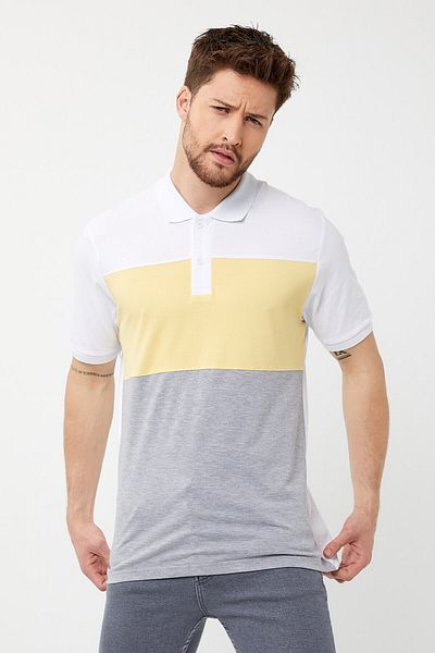 AMAZING CRASH Tricou pentru bărbați, cu gât polo, în trei culori, slim fit