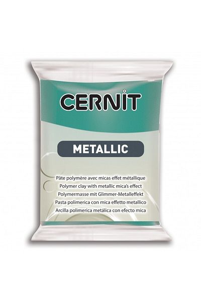 Cernit Metallic Polymer Clay 56 Gr600 Green