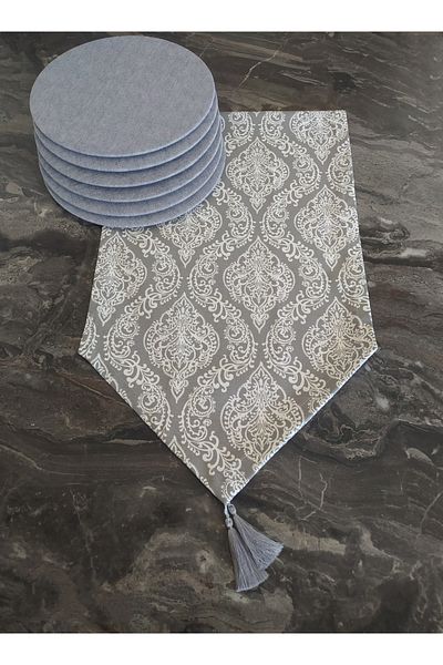 dehaberk Σετ τρέξιμο με μοτίβο Damask + 6 τεμάχια American Service Supla