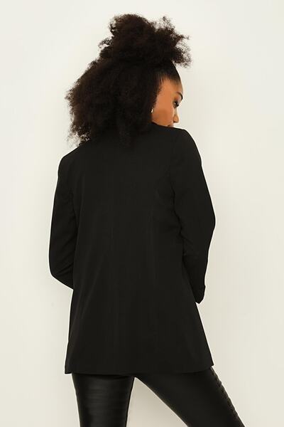 Select Moda Γυναικείο σακάκι με διπλό στήθος με χρυσό κουμπί με λεπτομέρειες