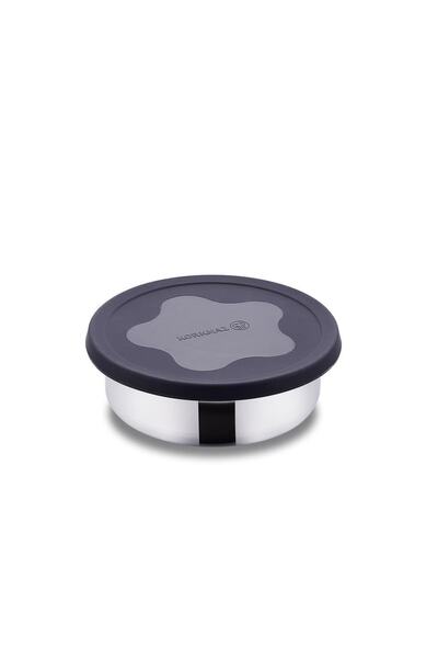KORKMAZ Freska Black Storage Container 16 Cm