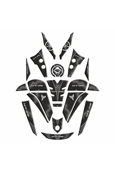 Genel Markalar Yamaha Mt25 2020 - 2023 Uyumlu Full Tank Pad Set 006