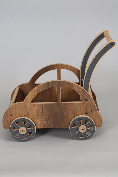 HobiMax Wooden Toy Car 4 Wheel Vosvos Model