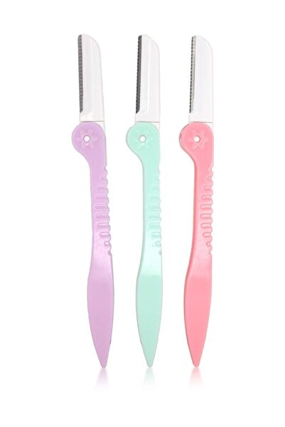 Lusso Cosmetics Açılır Kapananır Başlıklı 3lü Kaş Ustura Set