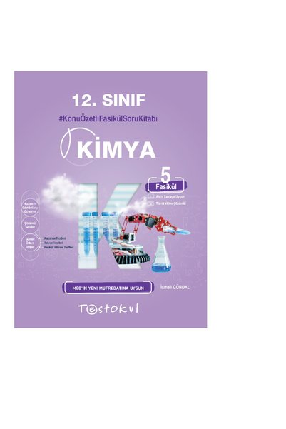 Test Okul Yayınları Test Okul 12. Sınıf Kimya Konu Özetli Fasikül Soru Kitabı