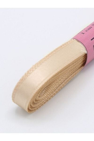 Netsan Etiket Μπεζ Σατέν Κορδέλα - 3,5mm, 100mt