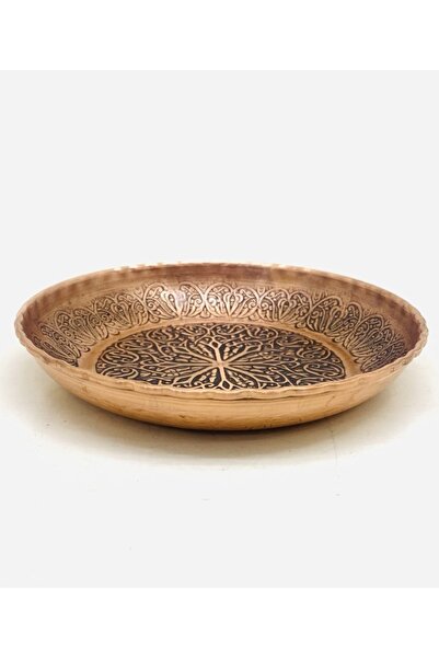 As El Sanatları Bakır Işlemeli Çerezlik Kahvaltılık Kuruyemiş Reçel (14cm X 2...
