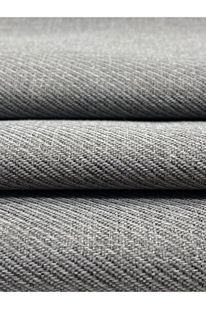Fabric Hill's Linen Lüks Keten Serisi V46 Koyu Gri Yıkanabilir Perdelik Giyimlik Döşemelik Dokuma Kumaş