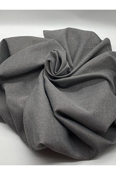 Fabric Hill's Linen Lüks Keten Serisi V46 Koyu Gri Yıkanabilir Perdelik Giyimlik Döşemelik Dokuma Kumaş