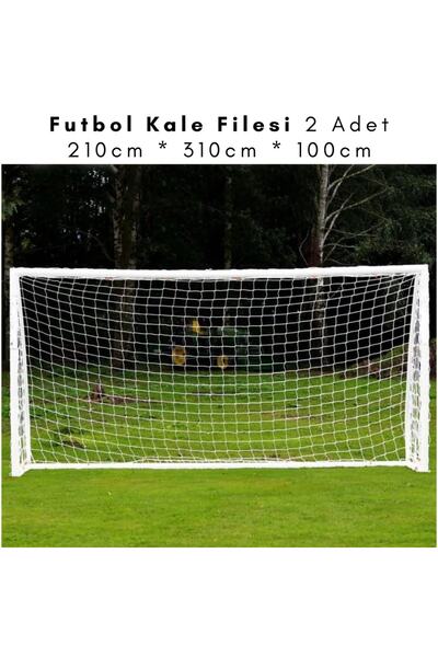 ÖZBEK Futbol Kale Filesi - Halı Saha Futbol Kale Ağı 210 * 310 * 100cm (2 Ade...