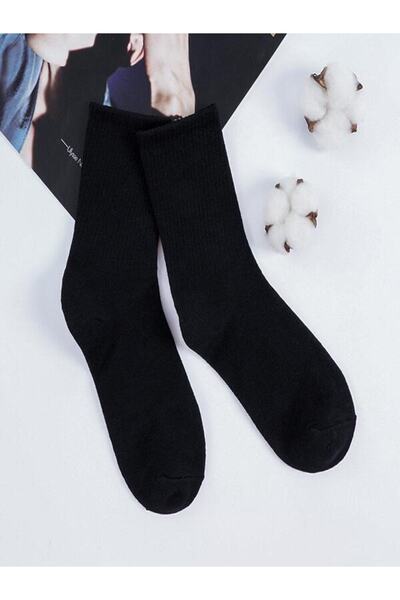 BGK Unisex White Black Xx 3 Pairs College Socks