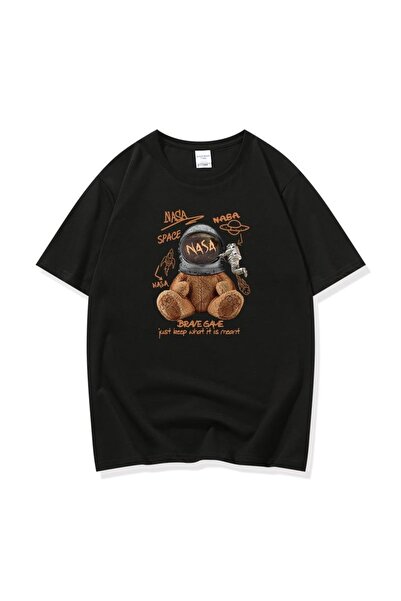 GALASHOP سويت بير ناسا تي شيرت مطبوع Mod23